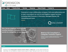 Tablet Screenshot of forensicon.com
